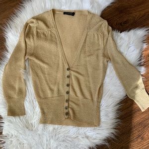 The Limited Too Gold Cardigan
